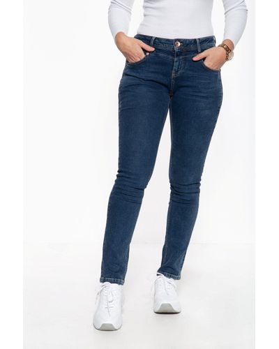 ATT Jeans ATT Slim-fit-Jeans Zoe aus hochwertiger Baumwolle - Blau