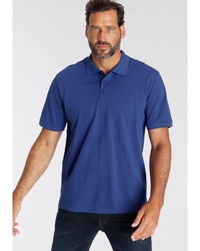 Man's World Man's World Poloshirt Piqué - Blau