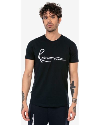 Redbridge T-Shirt Joliet mit stylischem Schriftzug - Schwarz