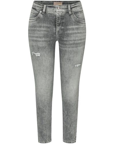 M·a·c 5-Pocket- Jeans Mel Femininer Fit mit hoher Leibhöhe - Grau