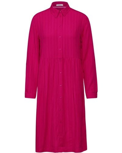 Cecil Sommerkleid Solid Structure Dress, pink sorbet - Rot