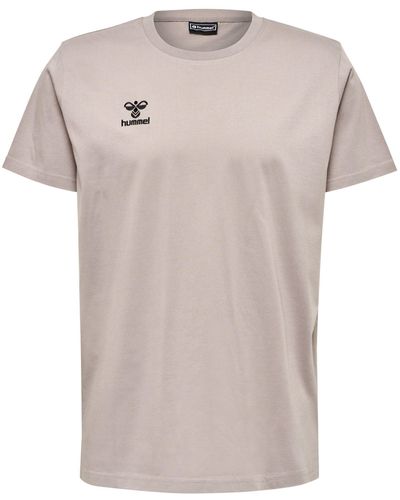 Hummel Move Grid T-Shirt Beige default - Mehrfarbig