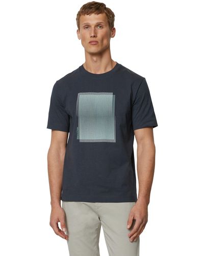 Marc O' Polo T-Shirt aus reiner Bio-Baumwolle - Blau