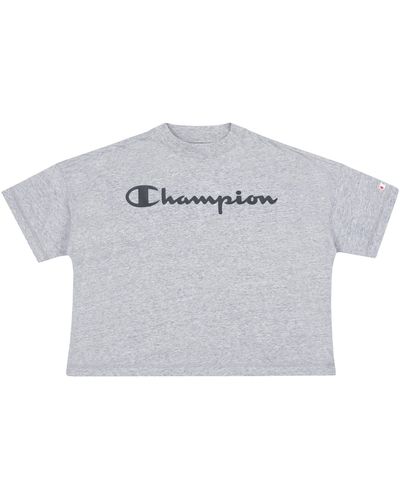 Champion T-Shirt Crop Top 113227 - Grau