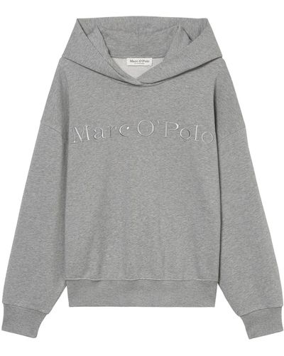 Marc O' Polo Rundhalspullover Sweatshirt, hoodie, embroidery at f - Grau