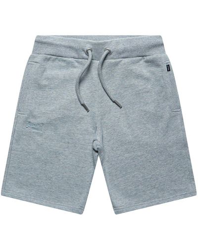 Superdry Shorts VLE JERSEY SHORT Athletic Grey Marl Grau - Blau