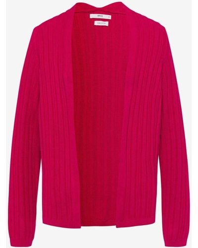 Brax Kapuzenpullover Style Anique in Pink | Lyst DE | Cardigans