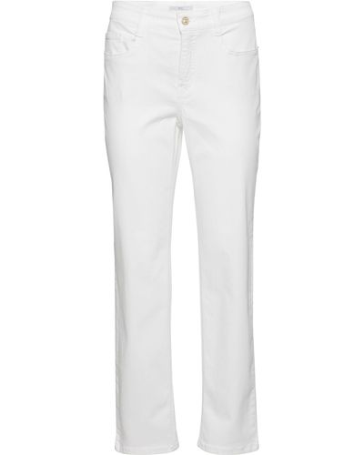 M·a·c Bequeme Jeans Stella Gerader Beinverlauf - Weiß