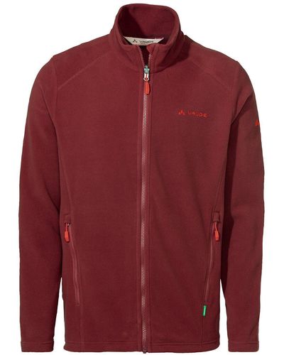 Vaude Outdoorjacke Men's Rosemoor Fleece Jacket II (1-St) Klimaneutral kompensiert - Rot