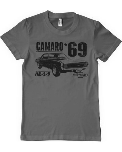 Camaro Ss 1969 T-Shirt - Grau