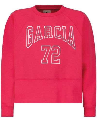 Garcia Sweatshirt rot (1-tlg) - Pink