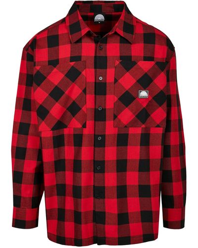 Southpole Flanellhemd Hemd Check Flannel - Rot