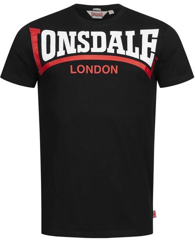Lonsdale London T-Shirt Creaton - Schwarz