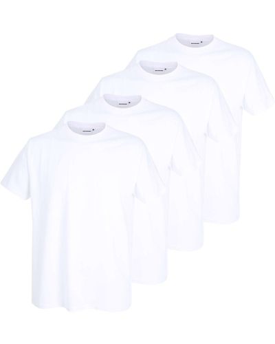 Götzburg Shirt California (4-tlg) mit Rundhals-Ausschnitt, Premium-Qualität - Weiß