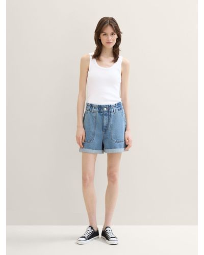 Tom Tailor Jeansshorts Relaxed Jeans Shorts - Blau