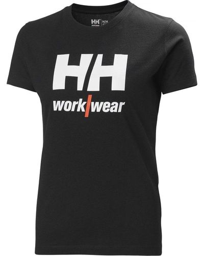 Helly Hansen T-Shirt Classic Logo - Schwarz