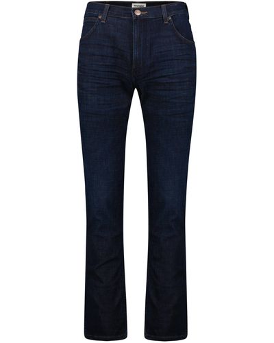 Wrangler 5-Pocket- Jeans GREENSBORO Regular Straight Fit (1-tlg) - Blau