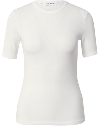 SOFT REBELS T-Shirt Fenja (1-tlg) Plain/ohne Details - Weiß