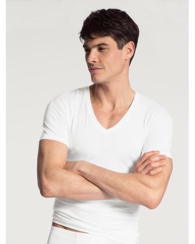 CALIDA HERREN T-Shirt - Weiß