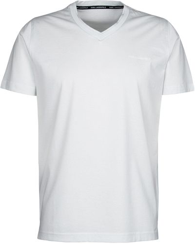 Karl Lagerfeld T-Shirt mit 3D-Logo (1-tlg) - Weiß