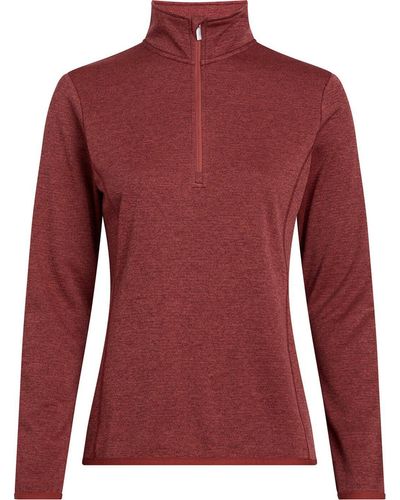 McKinley Trainingspullover Funktions-Shirt Skirolli Andrea Fleece - Rot