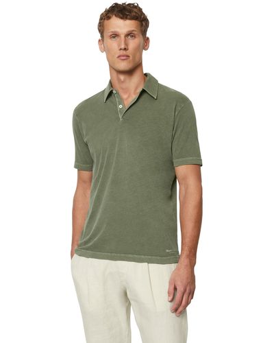 Marc O' Polo Poloshirt aus reiner Bio-Baumwolle - Grün