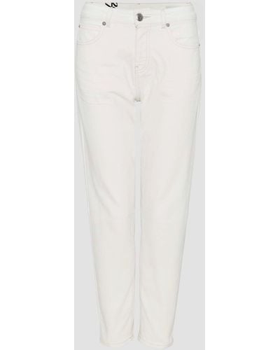 Opus 5-Pocket-Jeans 'Liandra undyed' - Weiß