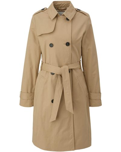 S.oliver Wollmantel Trench-Coat - Natur