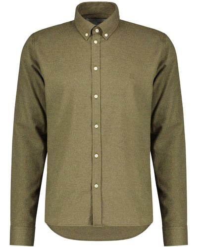 Les Deux Langarmhemd Hemd DESERT Regular Fit (1-tlg) - Grün