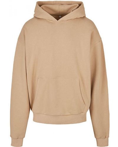 Build Your Brand Ultra Heavy Cotton Box Hoody - Natur