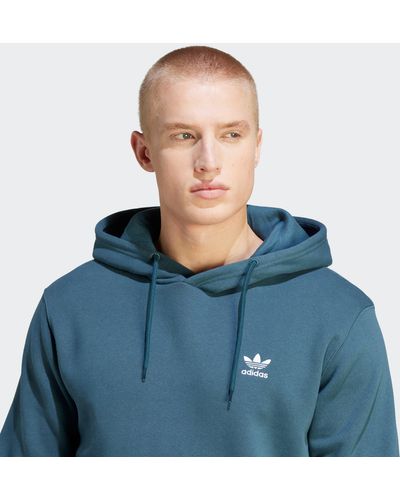 adidas Originals Kapuzensweatshirt ESSENTIAL HOODY in Blau für Herren |  Lyst DE