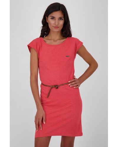 Alife & Kickin Blusenkleid ElliAK Dress Sommerkleid, Kleid - Rot