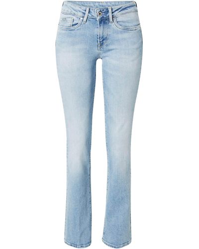 Pepe Jeans Pepe Bootcut-Jeans PICCADILLY (1-tlg) Weiteres Detail, Plain/ohne Details - Blau
