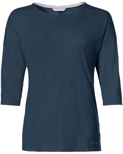 Vaude Womens Neyland 3/4 T-shirt - Blau