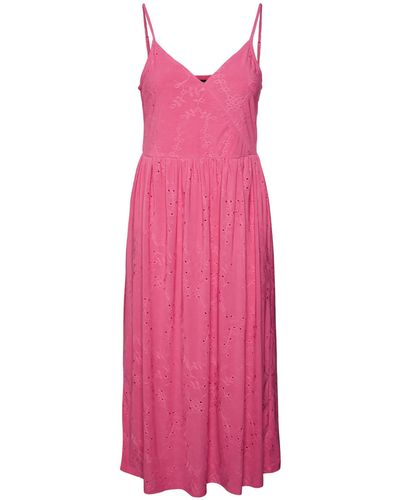 Vero Moda Midikleid VMCAMIL SINGLET CALF DRESS JRS - Pink