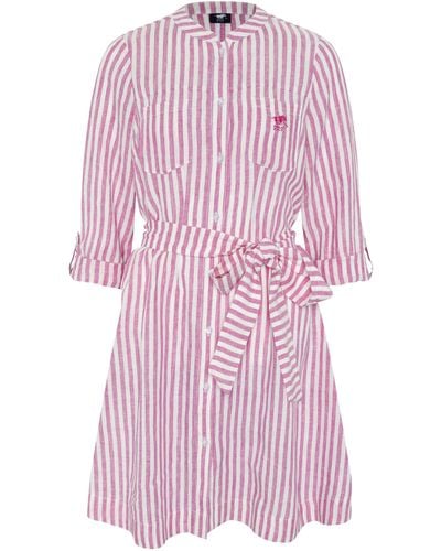 Polo Sylt Jerseykleid mit Streifen - Pink