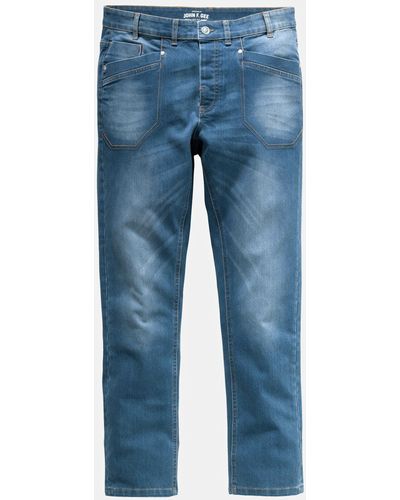 John F. Gee 5-Pocket- Jeans Slim Fit - Blau