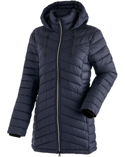 Maier Sports Funktionsjacke Notos Coat W Outdoormantel / Steppmantel mit warmer PrimaLoft® Isolation - Blau