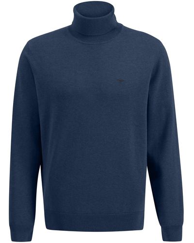 Fynch-Hatton Pullover mit Rollkragen - Blau