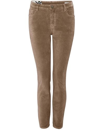 Opus Slim-fit-Jeans Evita glazed sandalwood - Braun