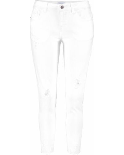 Aniston CASUAL Skinny-fit-Jeans mit Destroyed-Effekt - Weiß