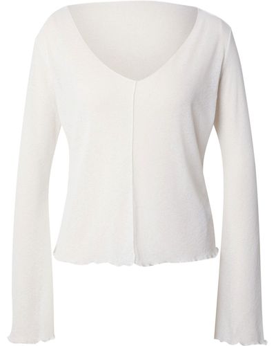 Nly by Nelly Langarmshirt (1-tlg) Weiteres Detail - Weiß