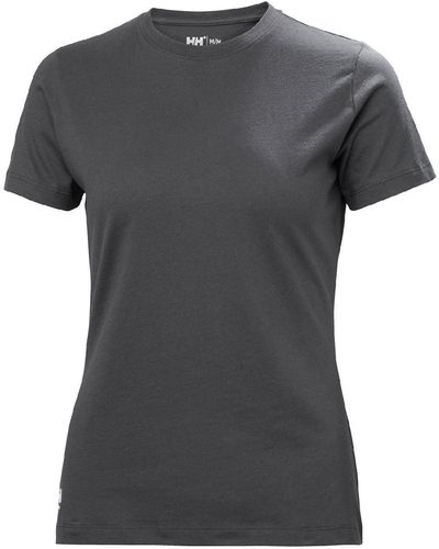Helly Hansen T-Shirt NAVY W MANCHESTER (1-tlg) frauenspezifische Passform - Grau