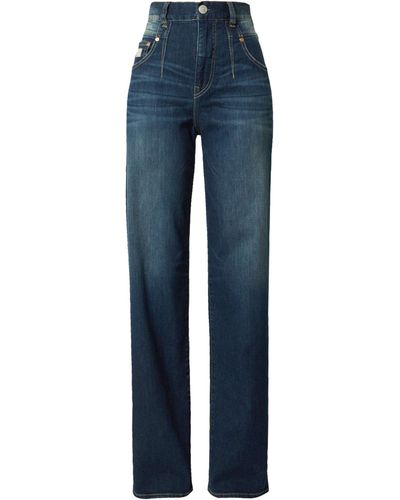 Herrlicher Loose-fit-Jeans Brooke (1-tlg) Plain/ohne Details - Blau