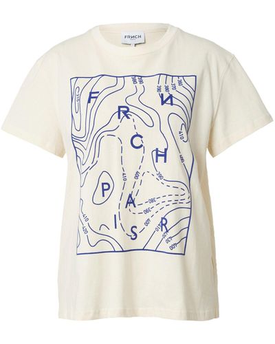 FRNCH T-Shirt CURLINA (1-tlg) Plain/ohne Details - Weiß
