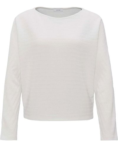 Opus Sweatshirt Sweat Gisee - Weiß