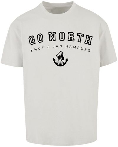 F4NT4STIC T-Shirt Ahoi Anker Knut & Jan Hamburg Print in Weiß für Herren |  Lyst DE