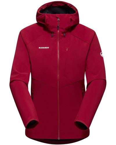 Mammut Softshelljacke Ultimate Comfort SO Hooded Jacket Women - Rot