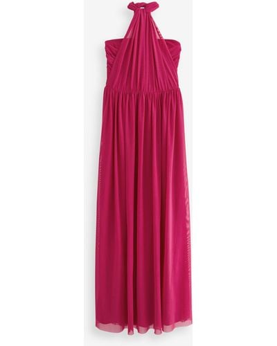 Next Jerseykleid Multiway-Brautjungfernkleid aus Mesh (1-tlg) - Pink