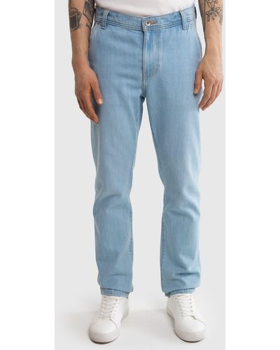 Big Star Straight-Jeans WORKWEAR TROUSERS (1-tlg) - Blau